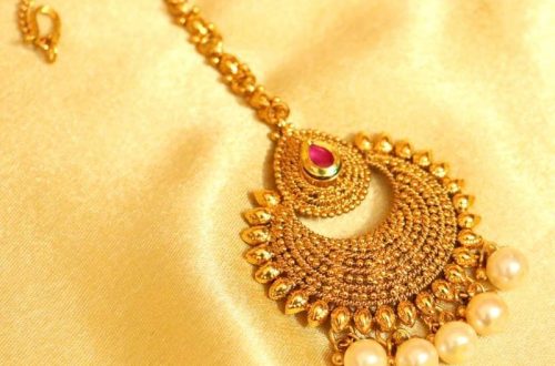 gold mang tikka