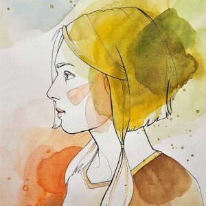 fashion dress painting