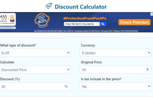 discount calculator