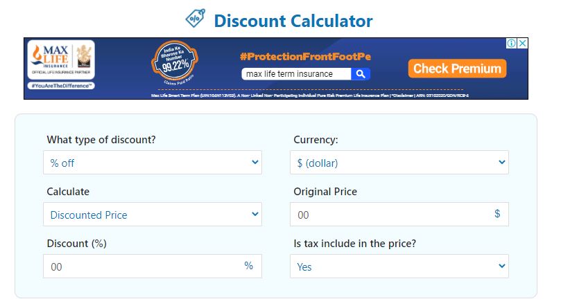 discount calculator