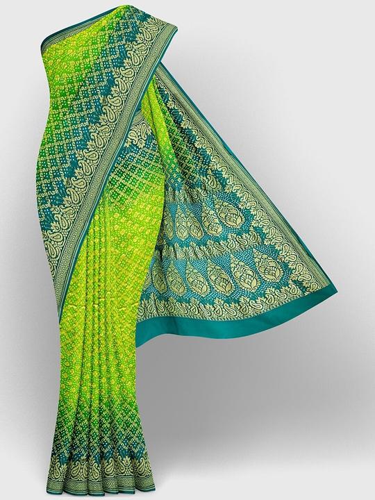 traditional bandhani saree