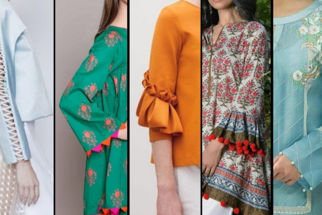 popular kurti sleeve design