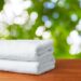 Composition of spa treatment on wooden table