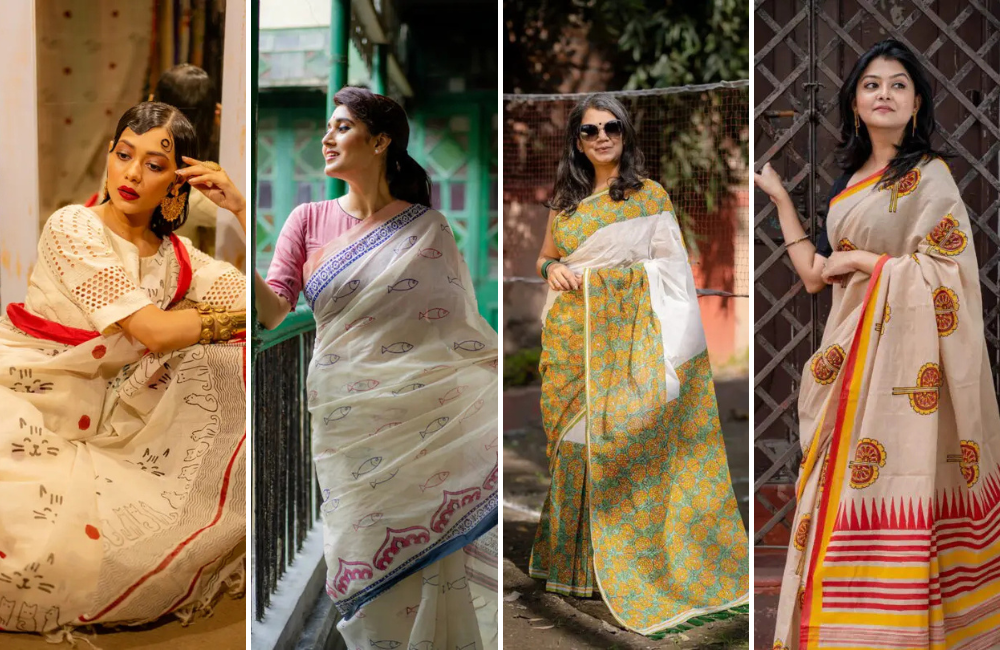 block-print-sarees