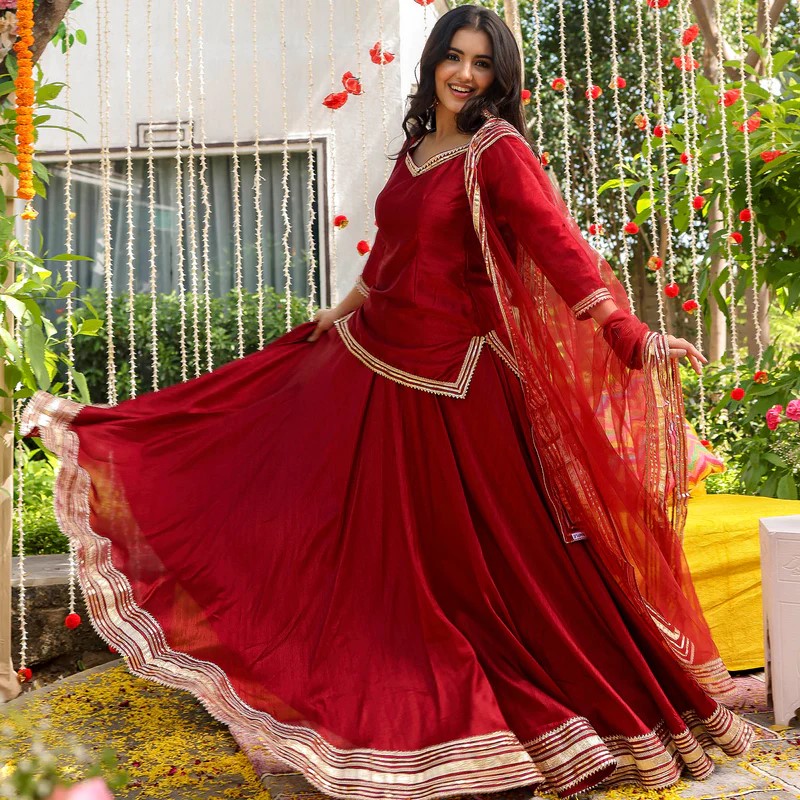 kurti lehenga