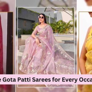 gota patti sarees