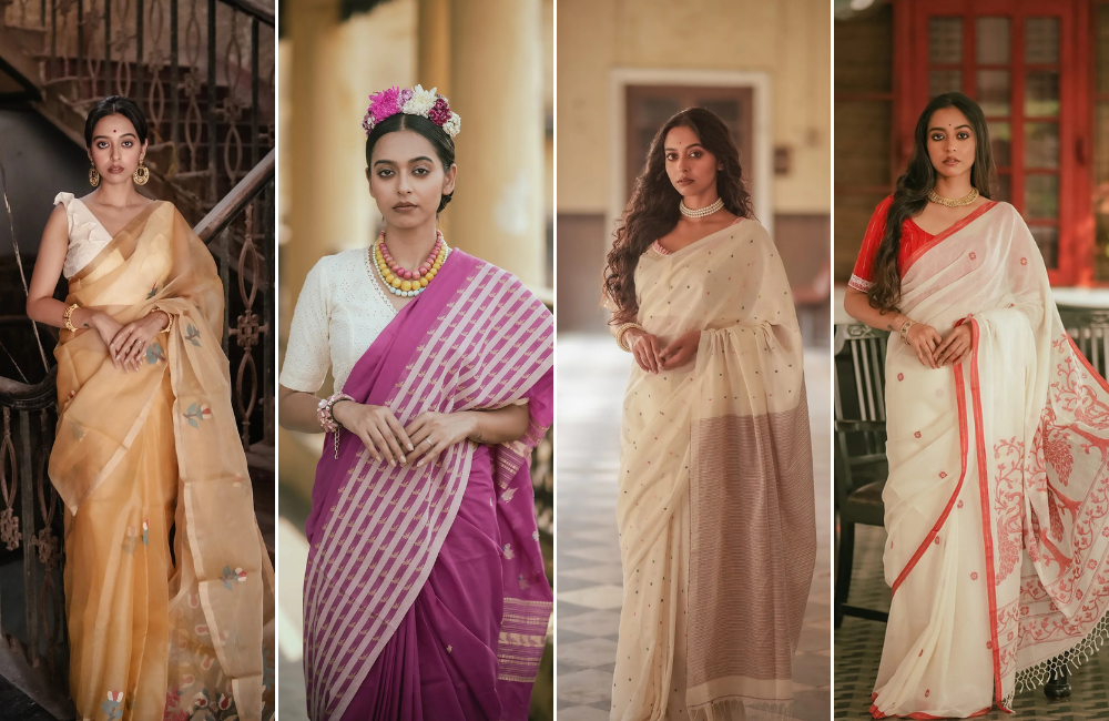 cotton jamdani sarees